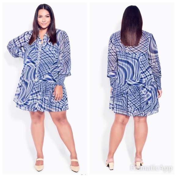 NWT ARNA YORK Visionary Dress - azure - Picture 1 of 11